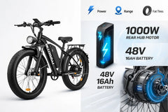 Fired Hammer TrailForce 1000X Electric Mountain Bike