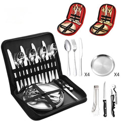 TrailFeast Cutlery Set 10 — Fired Hammer