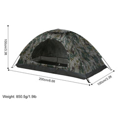 Stealth Camo Dome Tent – Lightweight Shelter for Outdoor Adventures