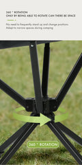 Fired Hammer TrailSpin 360 – Portable Swivel Folding Chair