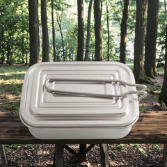 Portable Handle Steel Stainless Lunch Box Heat Insulation