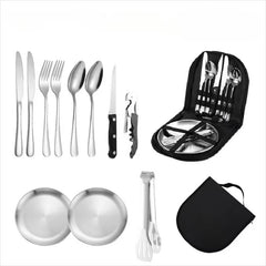 TrailFeast Cutlery Set 10 — Fired Hammer