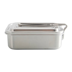 Portable Handle Steel Stainless Lunch Box Heat Insulation