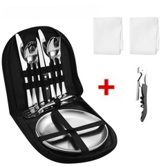 TrailFeast Cutlery Set 10 — Fired Hammer