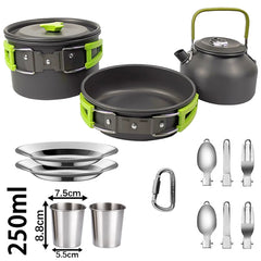Camping Cooking set Camping Cookware Travel Tableware - Fired Hammer