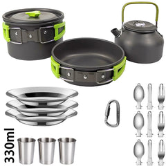 Camping Cooking set Camping Cookware Travel Tableware - Fired Hammer