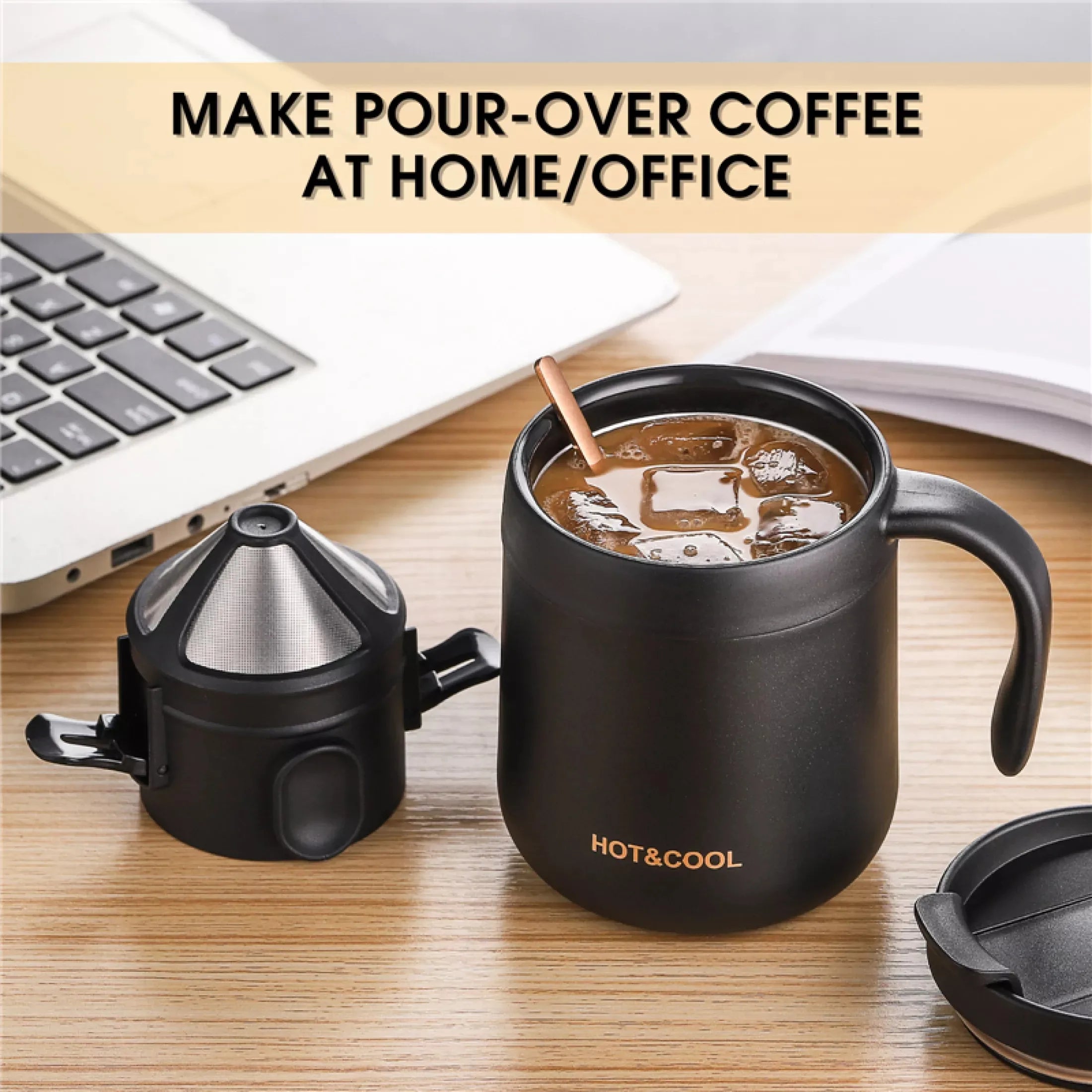 Stainless Steel Coffee Filter Drip Coffee Tea Holder Reusable Mug Coffee - Fired Hammer