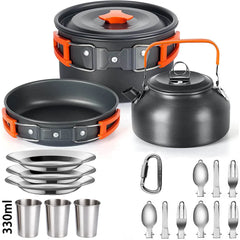 Camping Cooking set Camping Cookware Travel Tableware - Fired Hammer