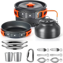 Camping Cooking set Camping Cookware Travel Tableware - Fired Hammer