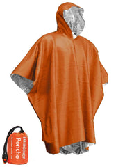 Emergency Thermal Rain Poncho – Waterproof & Heat Reflective Survival Gear