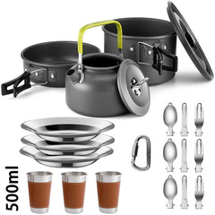 Camping Cooking set Camping Cookware Travel Tableware - Fired Hammer