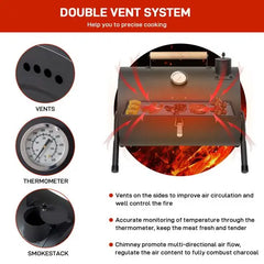 Fired Hammer EmberForge 120 Tabletop Charcoal Grill