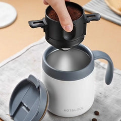 Stainless Steel Coffee Filter Drip Coffee Tea Holder Reusable Mug Coffee - Fired Hammer
