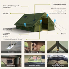 BlazeDome AirLodge 12 — Inflatable Glamping Tent