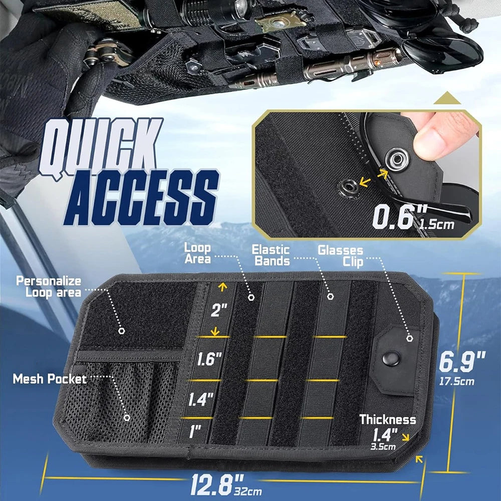 Molle Car Sun Visor Organizer - Fired Hammer