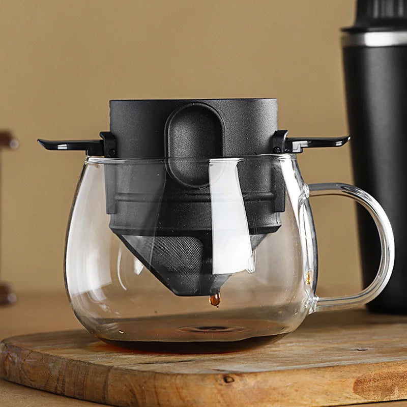 Stainless Steel  Coffee Filter Drip Coffee Tea Holder Reusable Mug Coffee - Fired Hammer