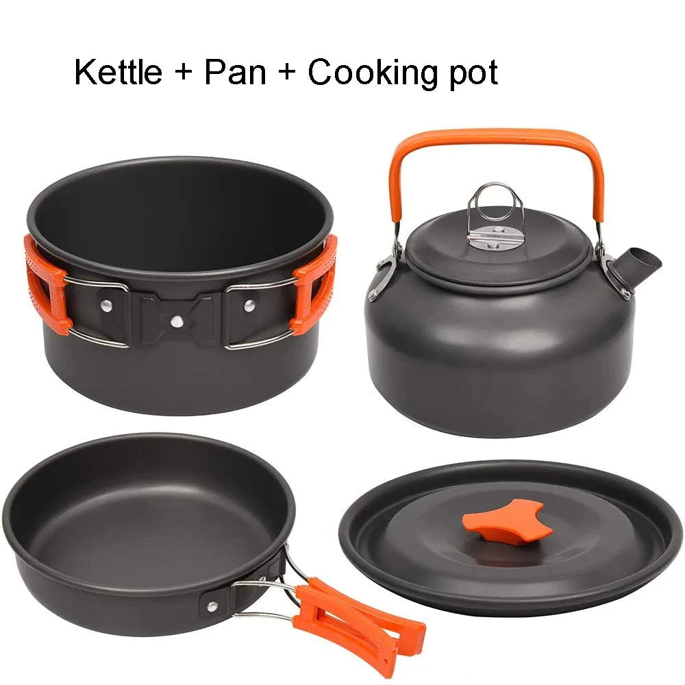 Camping Cooking set Camping Cookware Travel Tableware - Fired Hammer