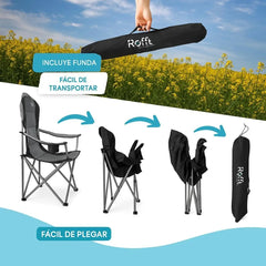 Fired Hammer IronRest™ 120 — Outdoor Folding Chair