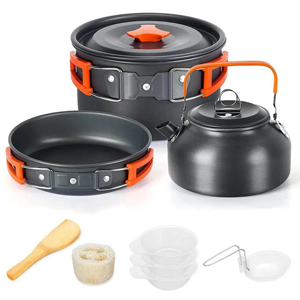 Camping Cooking set Camping Cookware Travel Tableware - Fired Hammer