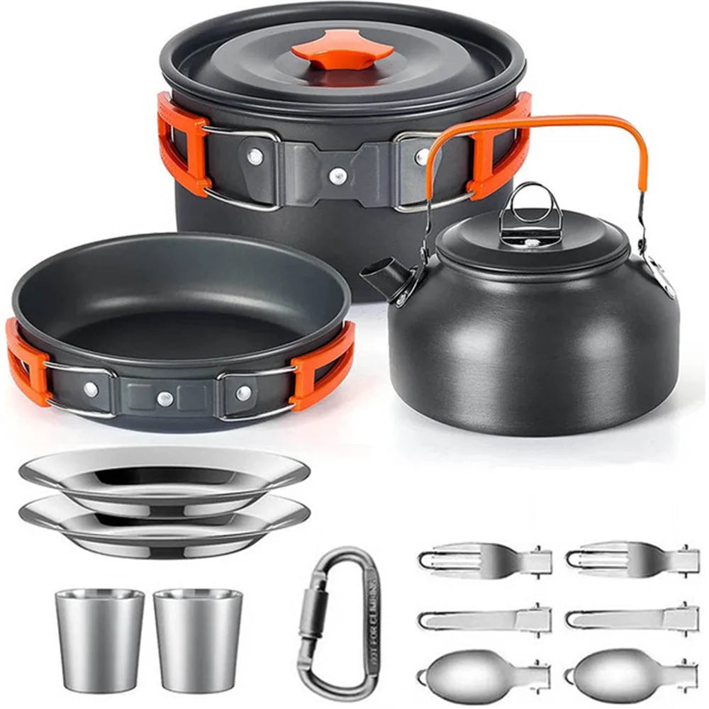 Camping Cooking set Camping Cookware Travel Tableware - Fired Hammer