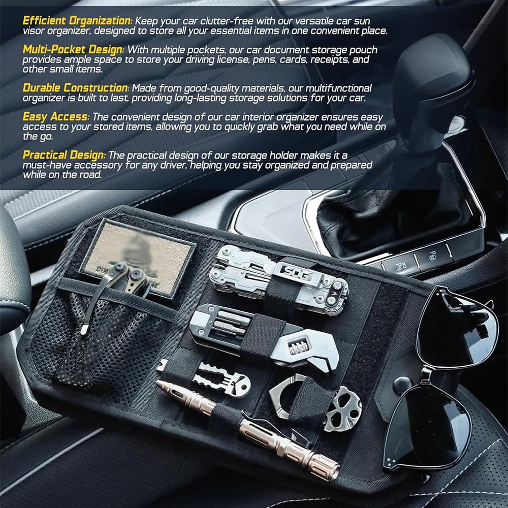 Molle Car Sun Visor Organizer - Fired Hammer