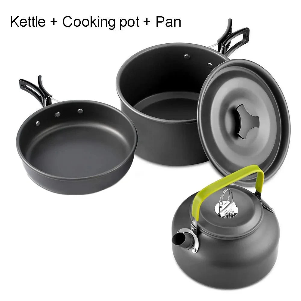 Camping Cooking set Camping Cookware Travel Tableware - Fired Hammer